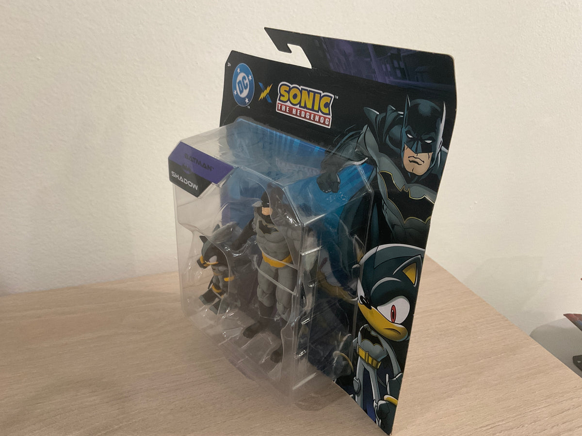 Sonic x DC Shadow as Batman and Batman 2-Piece Action Figure Set