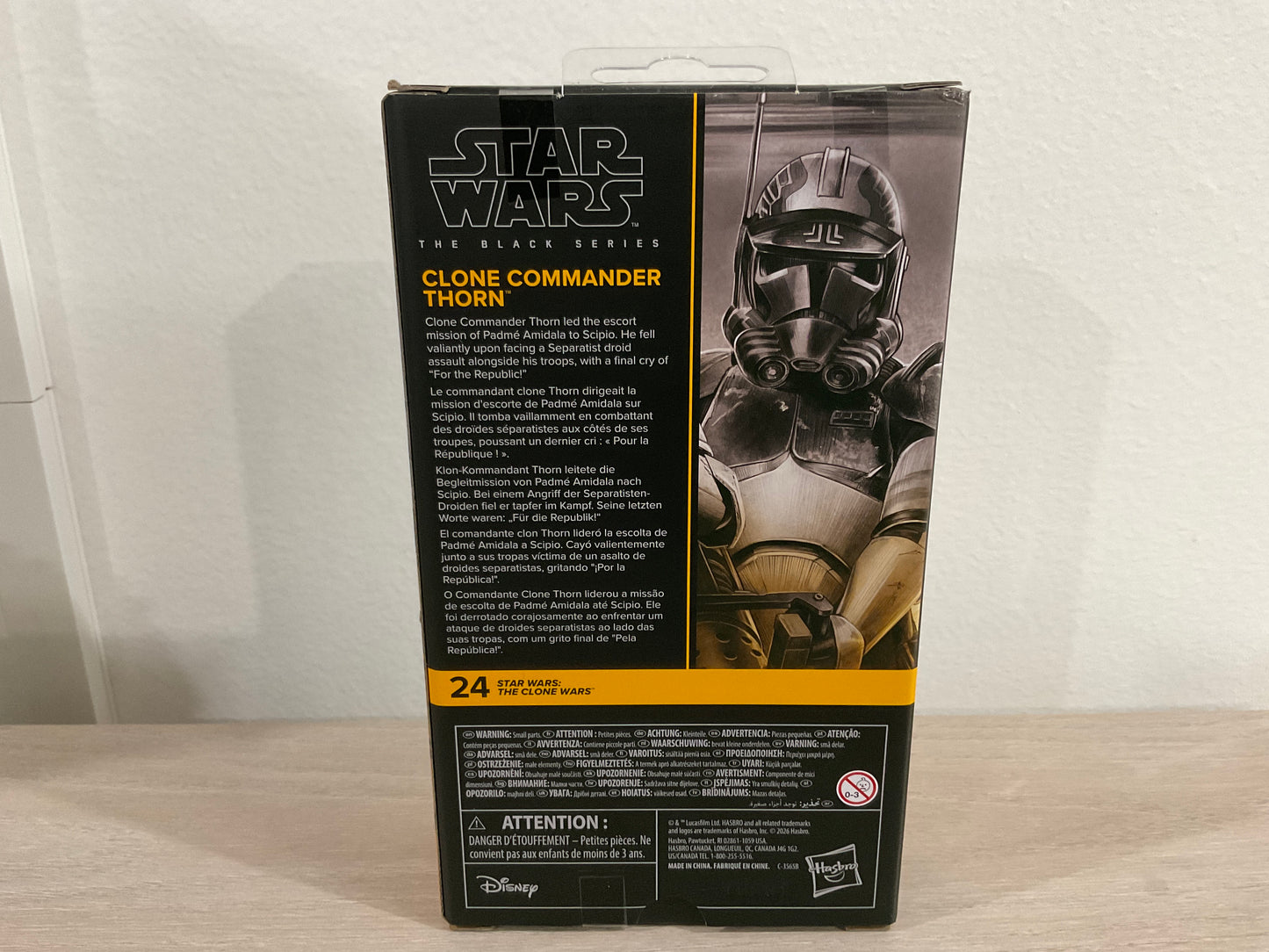 Star Wars The Black Series Clone Commander Thorn – The Clone Wars 6-Inch Action Figure