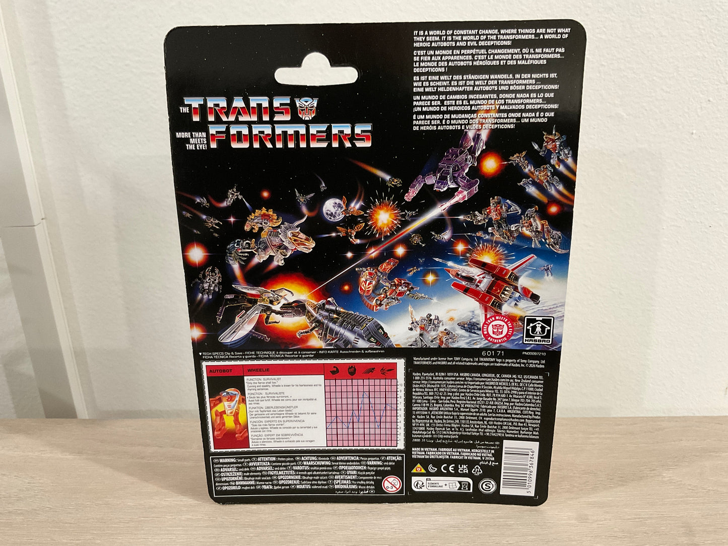 Transformers Retro G1 Autobot Wheelie 4.5-In Action Figure Hasbro