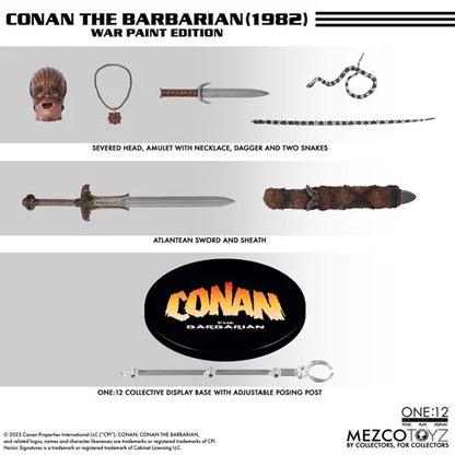 Mezco One:12 Collective Conan the Barbarian (1982) War Paint Edition 1:12 Scale Action Figure