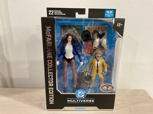 DC McFarlane Collector Edition Wave 13 #53 Zatanna with Detective Chimp (DC Classics) 7″ Action Figure – Platinum Chase