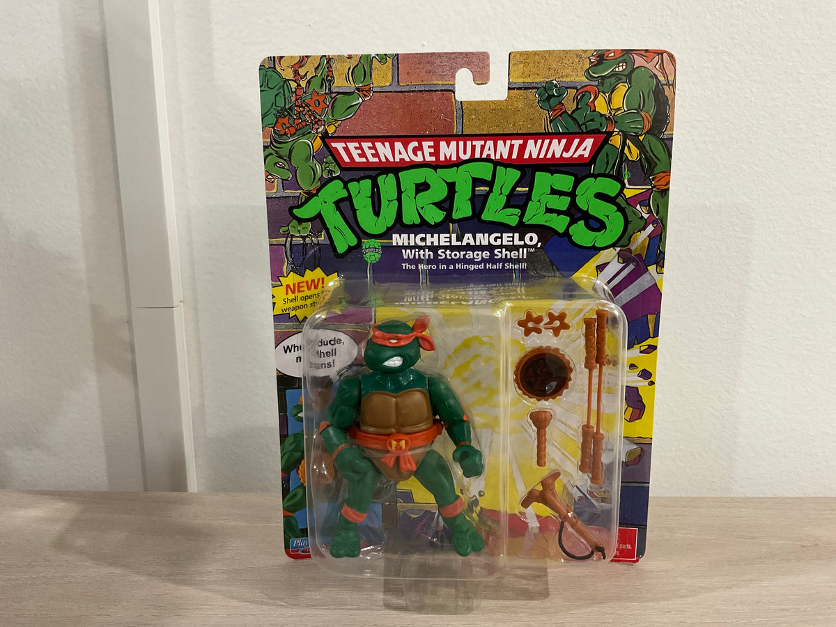 Teenage Mutant Ninja Turtles Original Classic Storage Shell Michelangelo 4" Action Figure – Playmates Toys