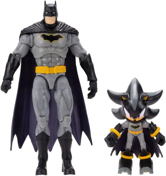Sonic x DC Shadow as Batman and Batman 2-Piece Action Figure Set