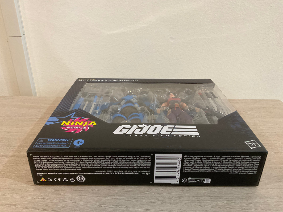 G.I. Joe Classified Series #223 Ninja Force Snake Eyes & Kim “Jinx” Arashikage 6" Action Figure 2-Pack
