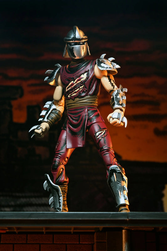 NECA Teenage Mutant Ninja Turtles Mirage Comics Battle Damaged Shredder Classic Colors 7-Inch Action Figure
