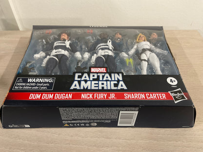 Marvel Legends Series S.H.I.E.L.D. 3-Pack – Dum Dum Dugan, Sharon Carter & Nick Fury Jr. 6" Figures (Damaged Packaging 6)