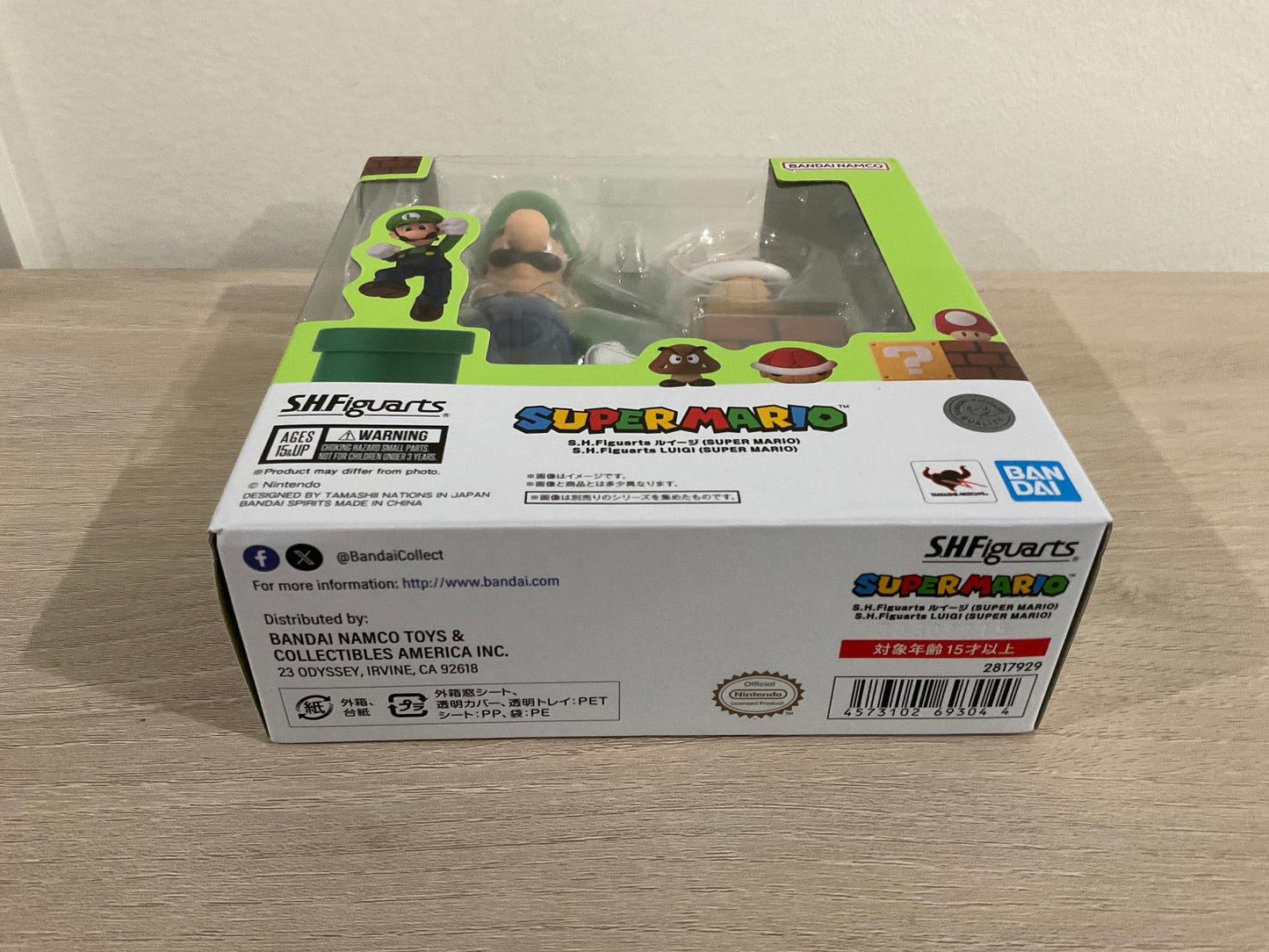 Tamashii Nations Super Mario Luigi S.H.Figuarts Action Figure