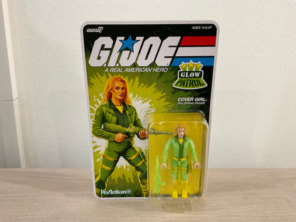 G.I. Joe Super7 ReAction+ Cover Girl (Glow Patrol - Green) 4" Action Figure