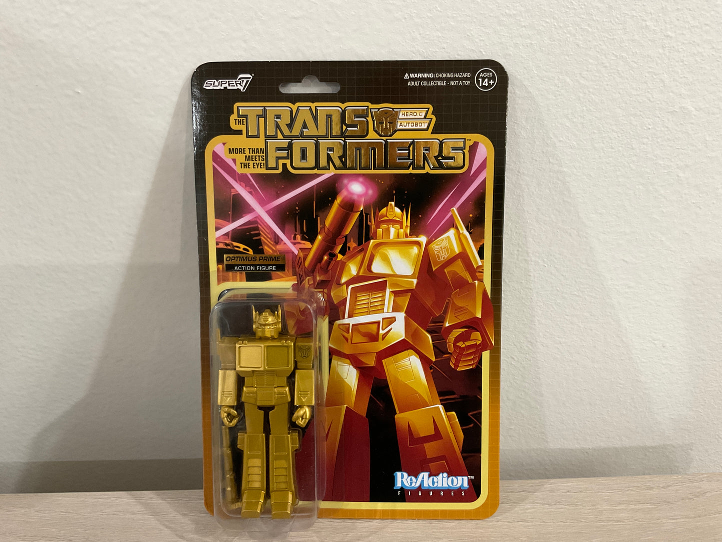 Transformers ReAction Figures Wave 1 Optimus Prime (Golden Lagoon) Action Figure