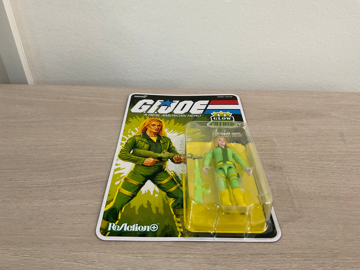 G.I. Joe Super7 ReAction+ Cover Girl (Glow Patrol - Green) 4" Action Figure