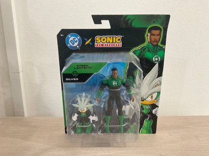 Sonic x DC Silver as Green Lantern & Green Lantern 2-Piece Action Figure Set