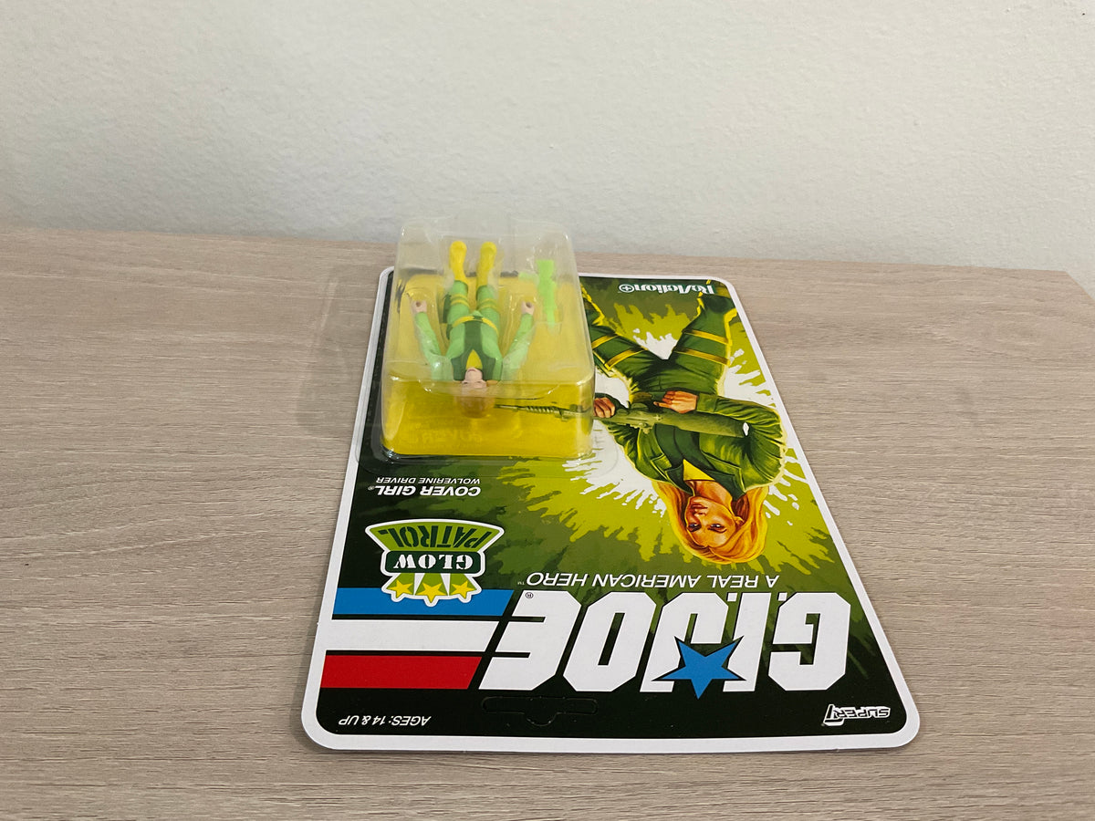 G.I. Joe Super7 ReAction+ Cover Girl (Glow Patrol - Green) 4" Action Figure
