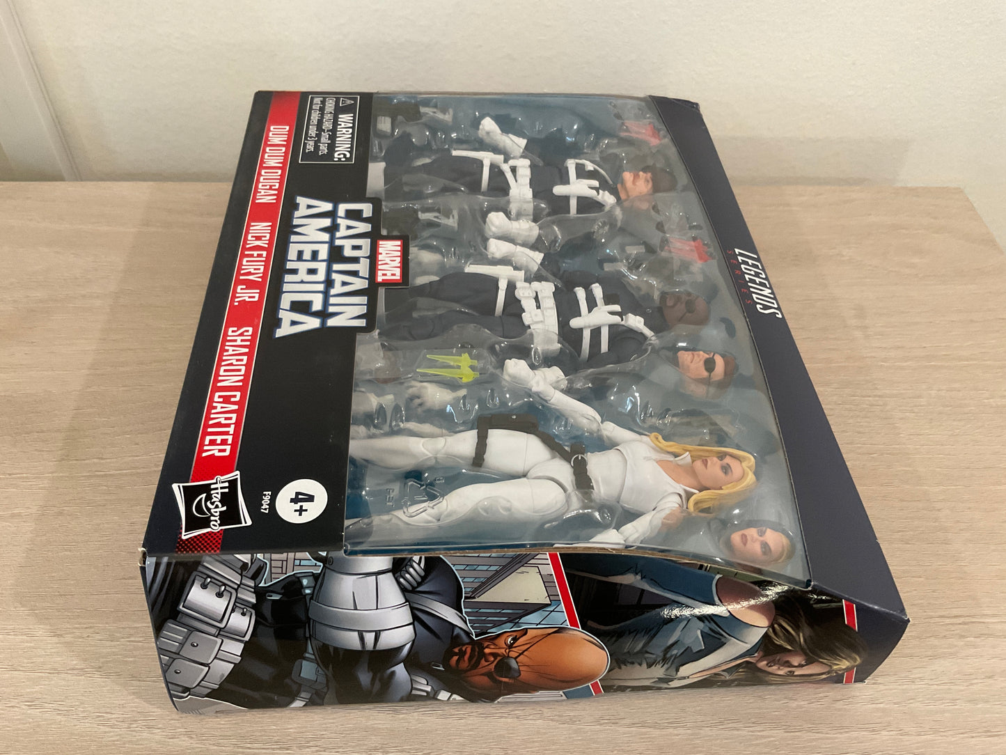 Marvel Legends Series S.H.I.E.L.D. 3-Pack – Dum Dum Dugan, Sharon Carter & Nick Fury Jr. 6" Figures (Damaged Packaging 1)