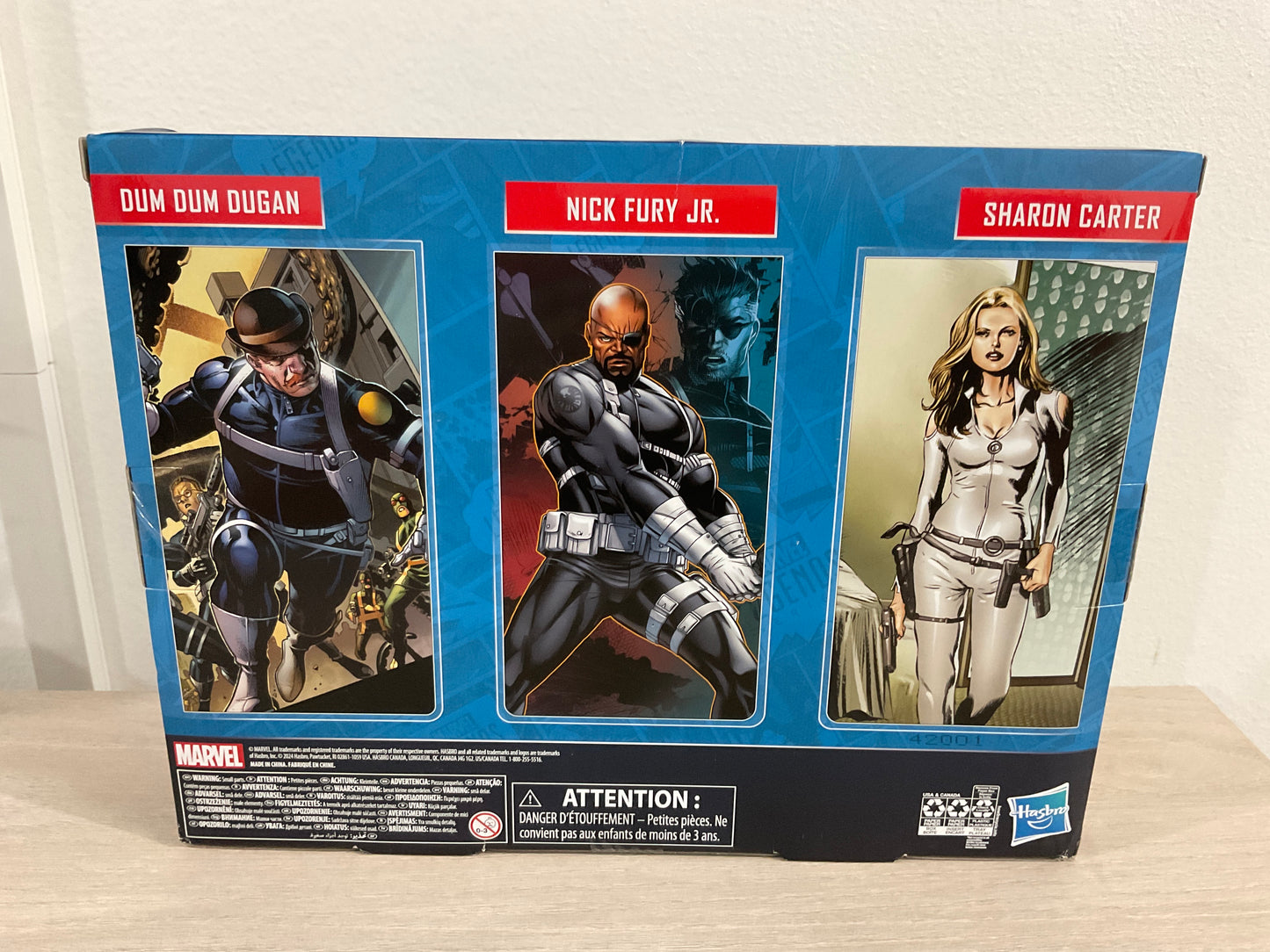 Marvel Legends Series S.H.I.E.L.D. 3-Pack – Dum Dum Dugan, Sharon Carter & Nick Fury Jr. 6" Figures (Damaged Packaging 6)