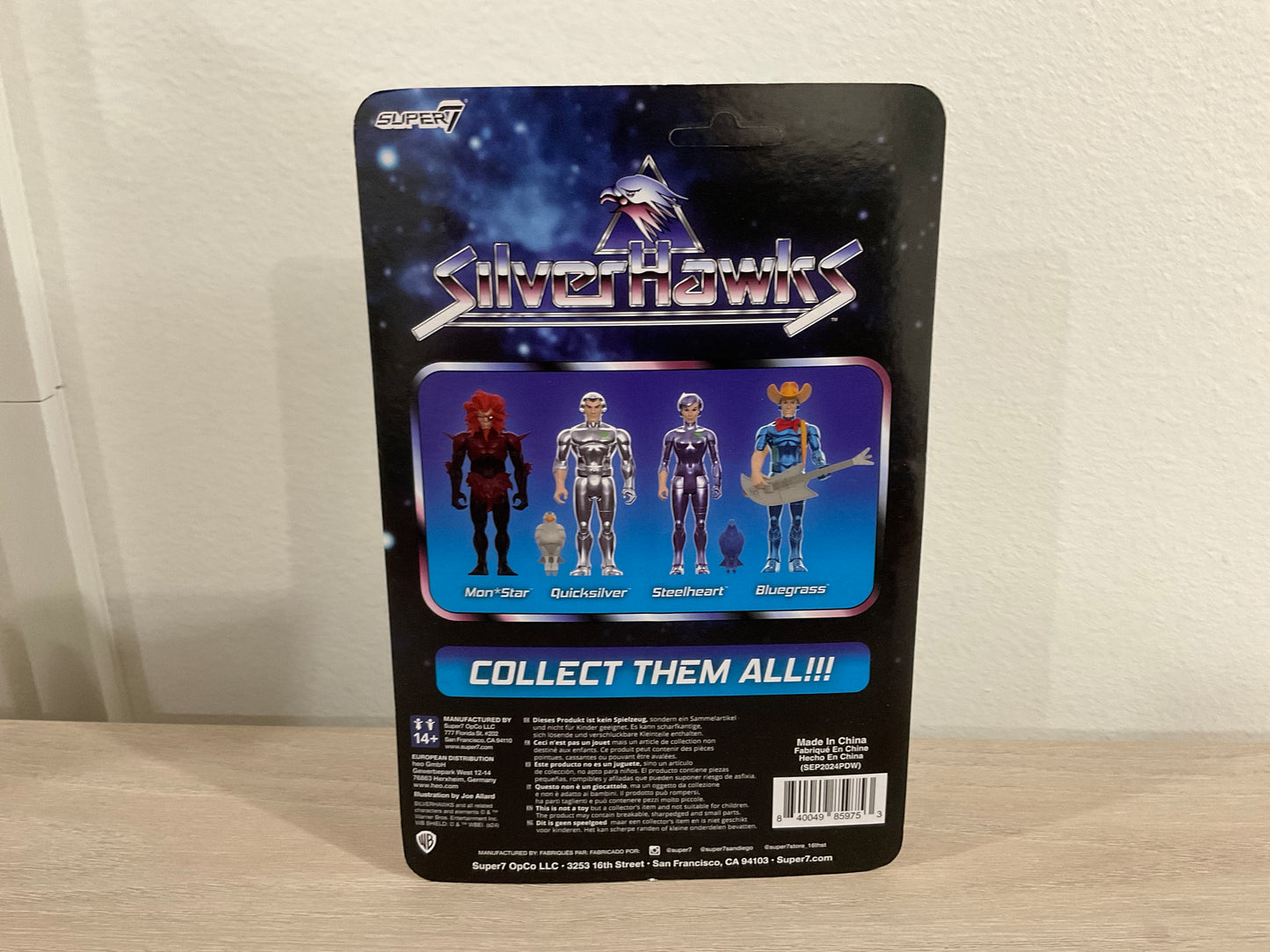 Super7 SilverHawks ReAction Wave 1 Quicksilver (Toy Version) 3.75-Inch Action Figure