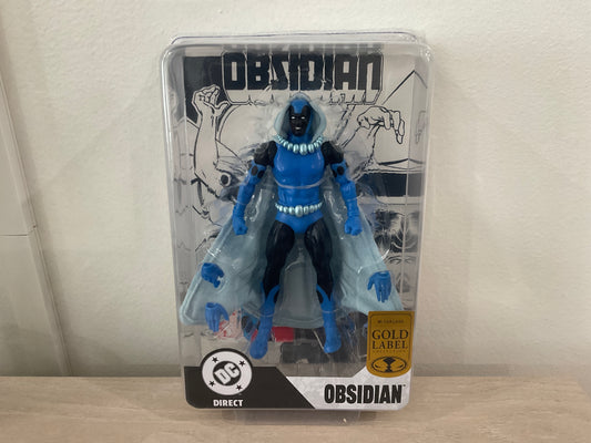 Obsidian (Infinity Inc. #16) Gold Label 7" Action Figure w/ Lithograph – McFarlane Collector Edition (Substandard)