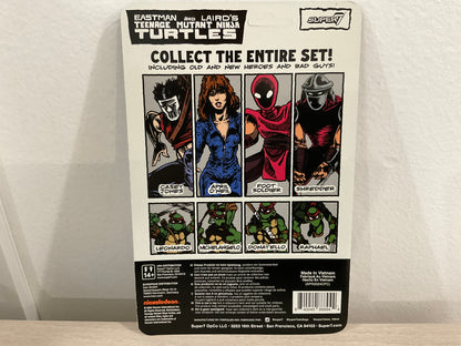 Super7 ReAction Teenage Mutant Ninja Turtles – Casey Jones (Comic Color) 3.75-Inch Figure