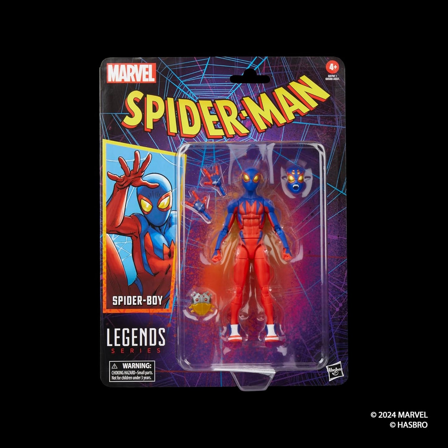 Marvel Legends Series Spider-Boy – Retro Comics Collectible 6-Inch Action Figure