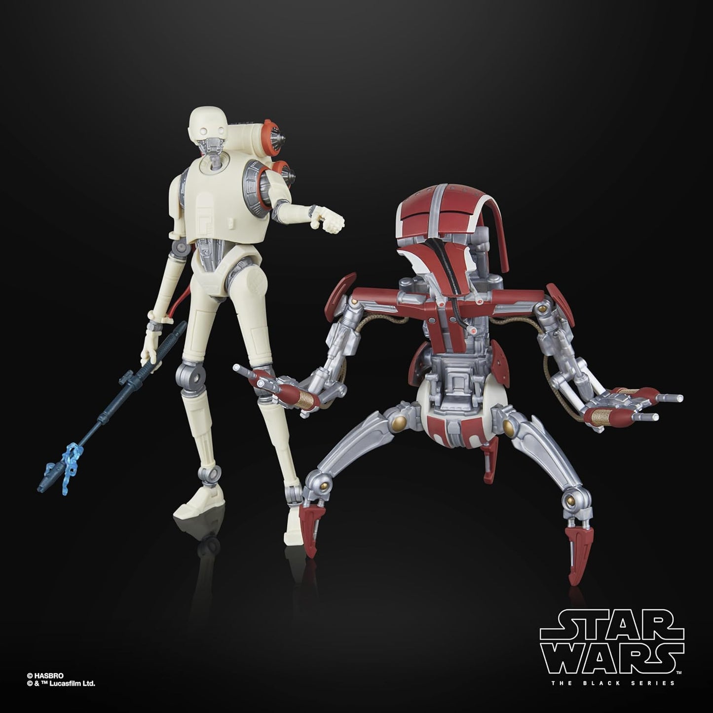 Star Wars The Black Series KX Security Droid Enforcer & Droideka – Jedi: Survivor Gaming Greats 6-Inch Action Figure 2-Pack