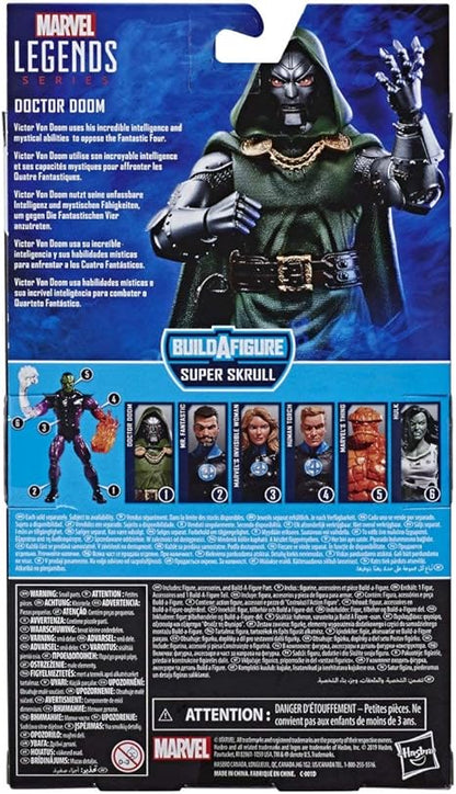 Marvel Legends Series Fantastic Four Doctor Doom 6-Inch Collectible Action Figure (Super Skrull BAF)