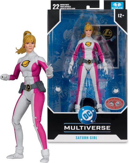 McFarlane DC Multiverse Saturn Girl (DC Classic) Red Platinum Edition 7-Inch Action Figure