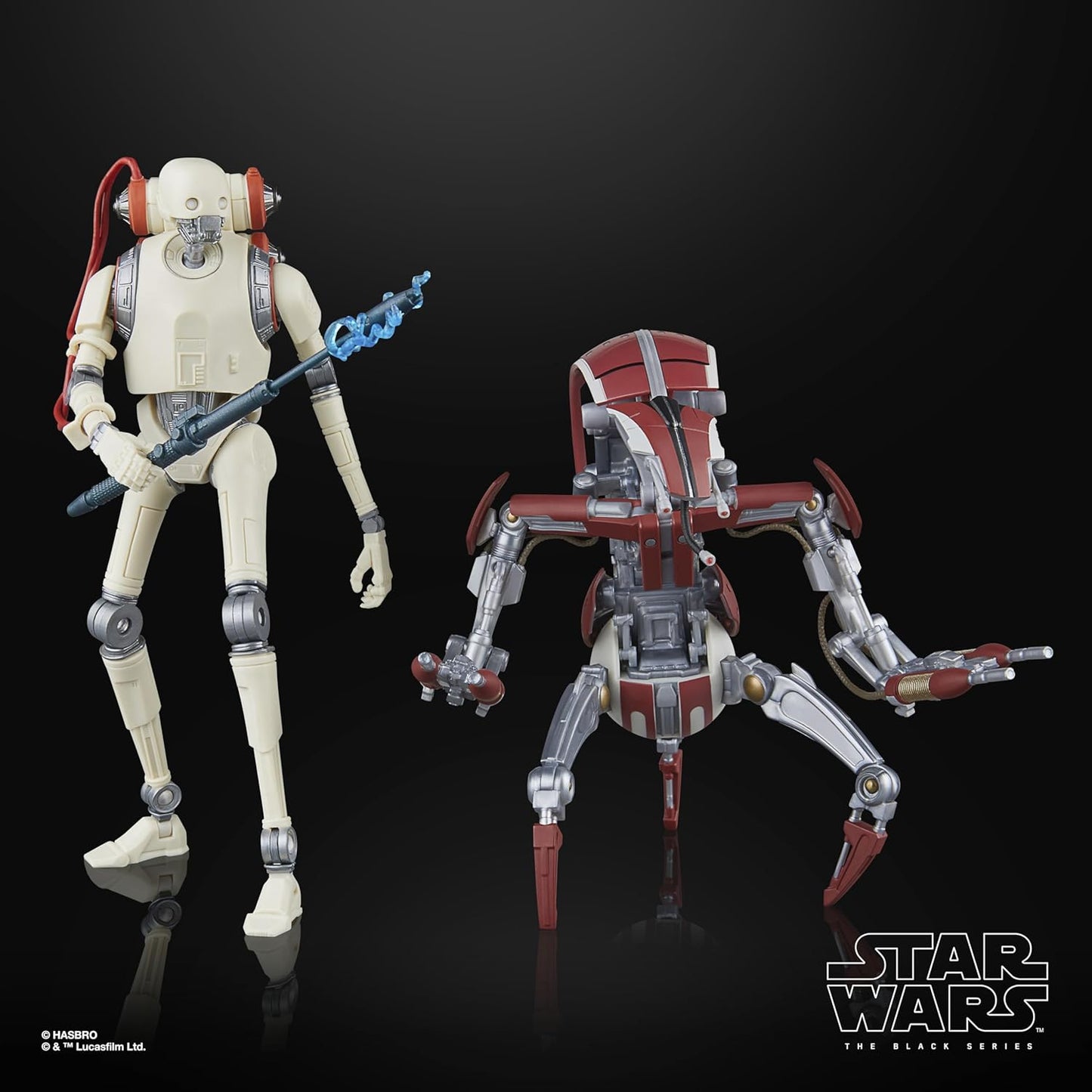 Star Wars The Black Series KX Security Droid Enforcer & Droideka – Jedi: Survivor Gaming Greats 6-Inch Action Figure 2-Pack