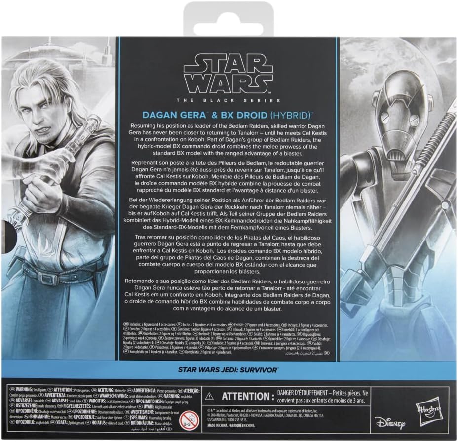 Star Wars The Black Series Dagan Gera & BX Droid (Hybrid) Jedi: Survivor Gaming Greats 6-Inch Action Figure 2-Pack