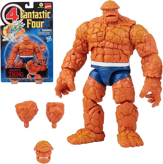 Marvel Legends Series Retro Fantastic Four Thing 6-Inch Action Figure