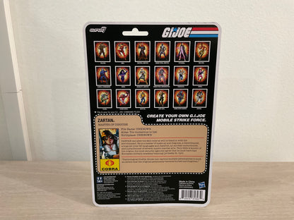 G.I. Joe Super7 ReAction+ Zartan (Comic) 4" Action Figure - Punched Card