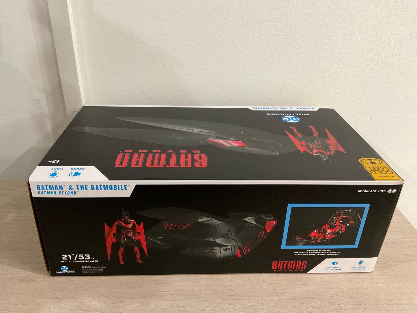 McFarlane Batman & Batmobile Batman Beyond Gold Label Vehicle with Lights and Sound