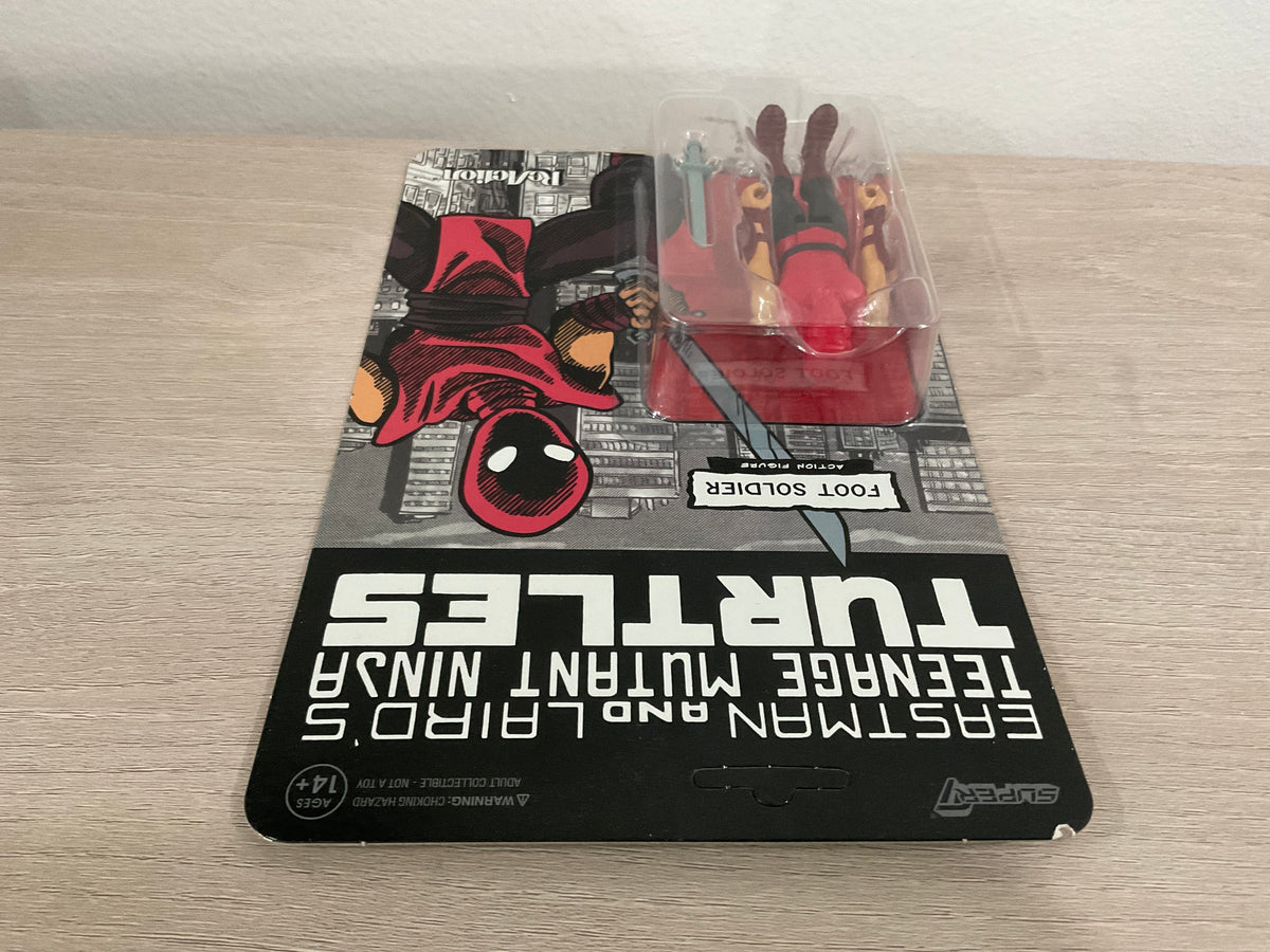 Super7 Eastman & Laird’s TMNT Foot Soldier (Comic Color) 3.75" ReAction Figure – Substandard Card