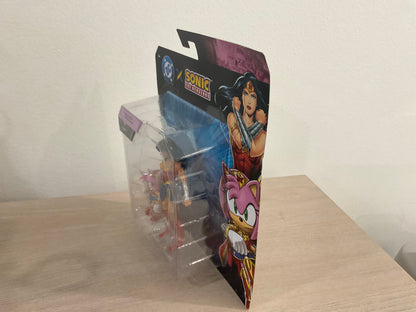 Sonic x DC Amy as Wonder Woman & Wonder Woman 2-Piece Action Figure Set