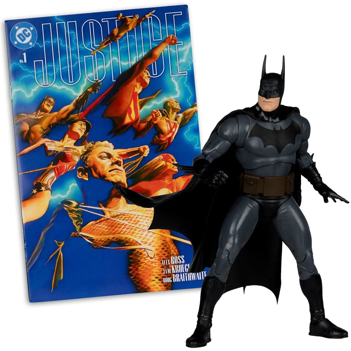 McFarlane Toys DC Direct Page Punchers Wave 13 Batman (Justice #1) 7-Inch Action Figure with Comic