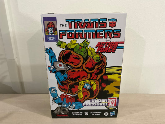 Transformers Generations 40th Anniversary Autobot Flame & Emirate Xaaron Comic Edition Exclusive Two-Pack (Substandard 1)