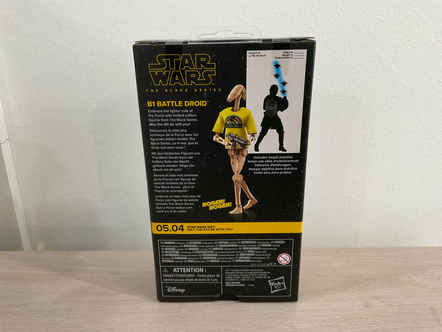 Star Wars The Black Series B1 Battle Droid May the 4th Be With You 6-Inch Action Figure