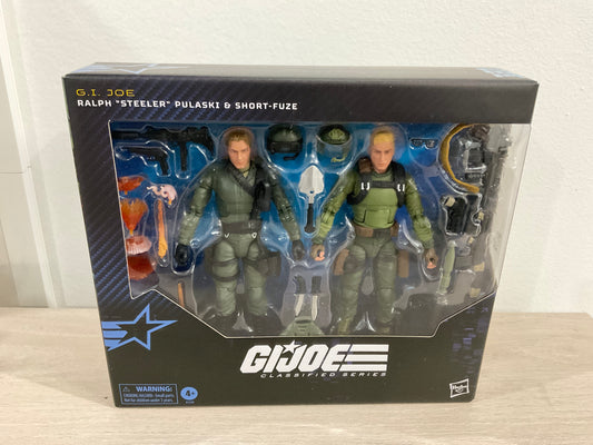 G.I. Joe Classified Series #181 Ralph “Steeler” Pulaski & Short-Fuze – 6-Inch Collector 2-Figure Set