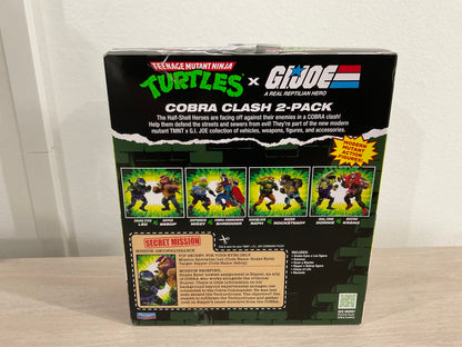 Teenage Mutant Ninja Turtles x G.I. Joe Snake Eyes x Leonardo vs. Ripper x Bebop Action Figure Set