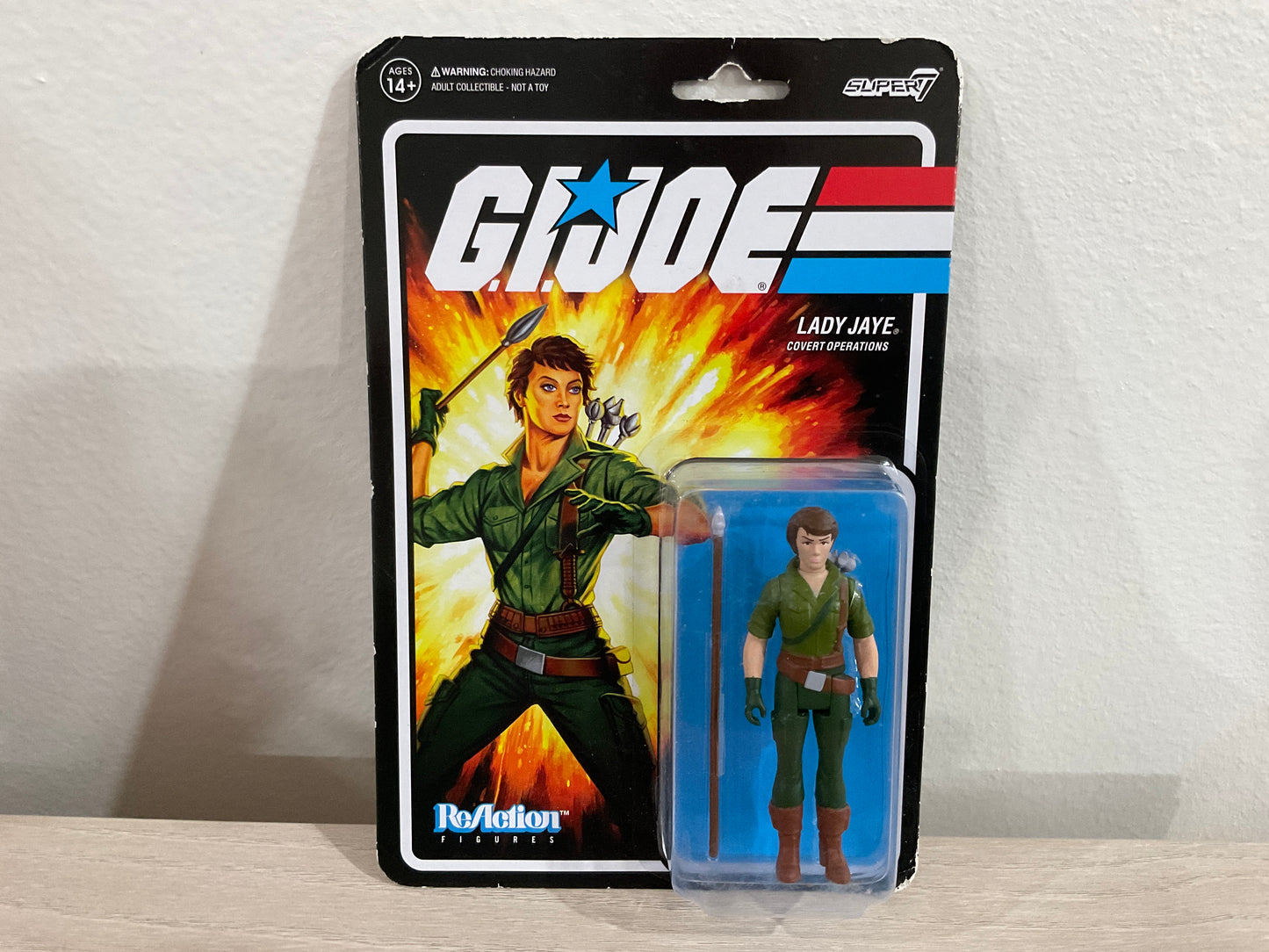 G.I. Joe Super7 ReAction Lady Jaye 3.75-Inch Action Figure Substandard