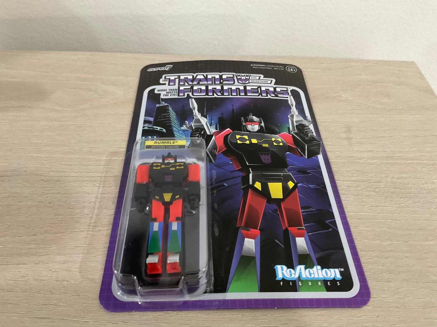 Super7 ReAction Transformers – Rumble (Red) 3.75-Inch Action Figure