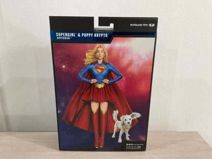 McFarlane DC Multiverse Deluxe Theatrical Edition Supergirl Movie Supergirl & Baby Krypto 7-Inch Action Figure