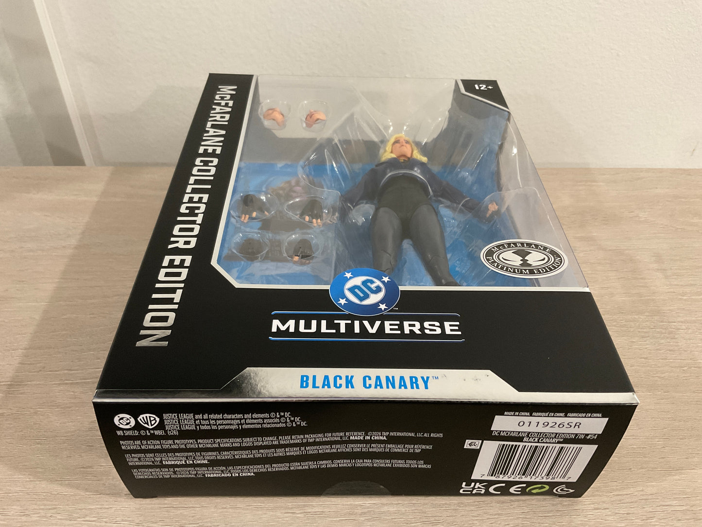 McFarlane DC Multiverse Black Canary (DC Rebirth #54) Platinum Chase 7-Inch Action Figure