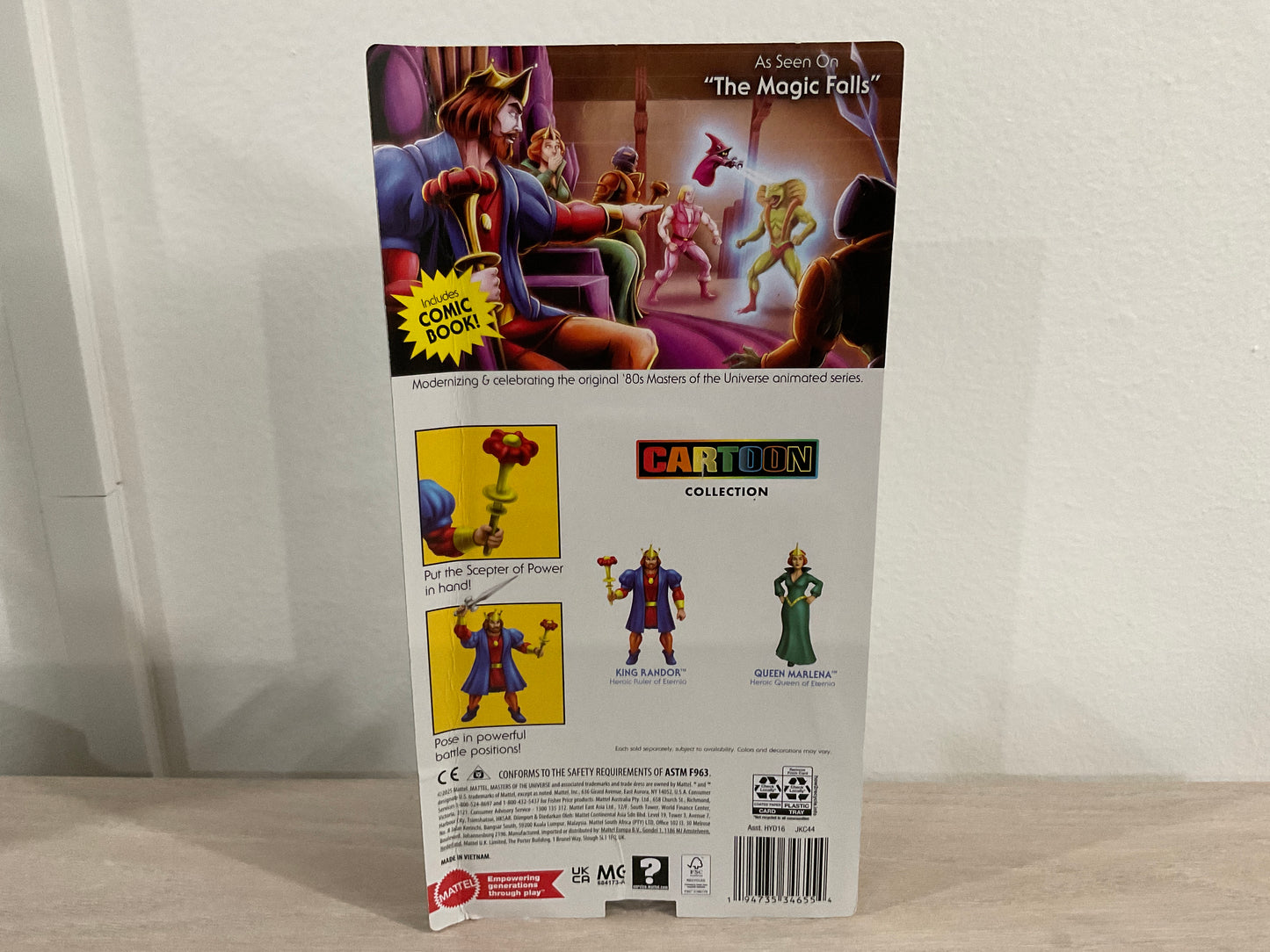 Masters of the Universe Origins King Randor Cartoon Collection 5.5-Inch Figure Mattel - Substandard Card 1