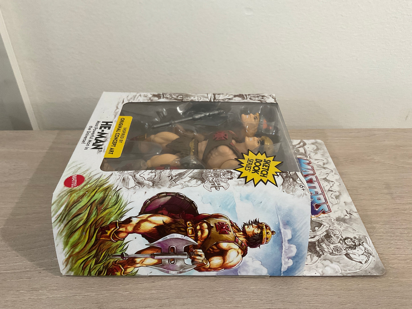 Masters of the Universe Origins He-Man Sketchbook Series 5.5-Inch Action Figure Mattel