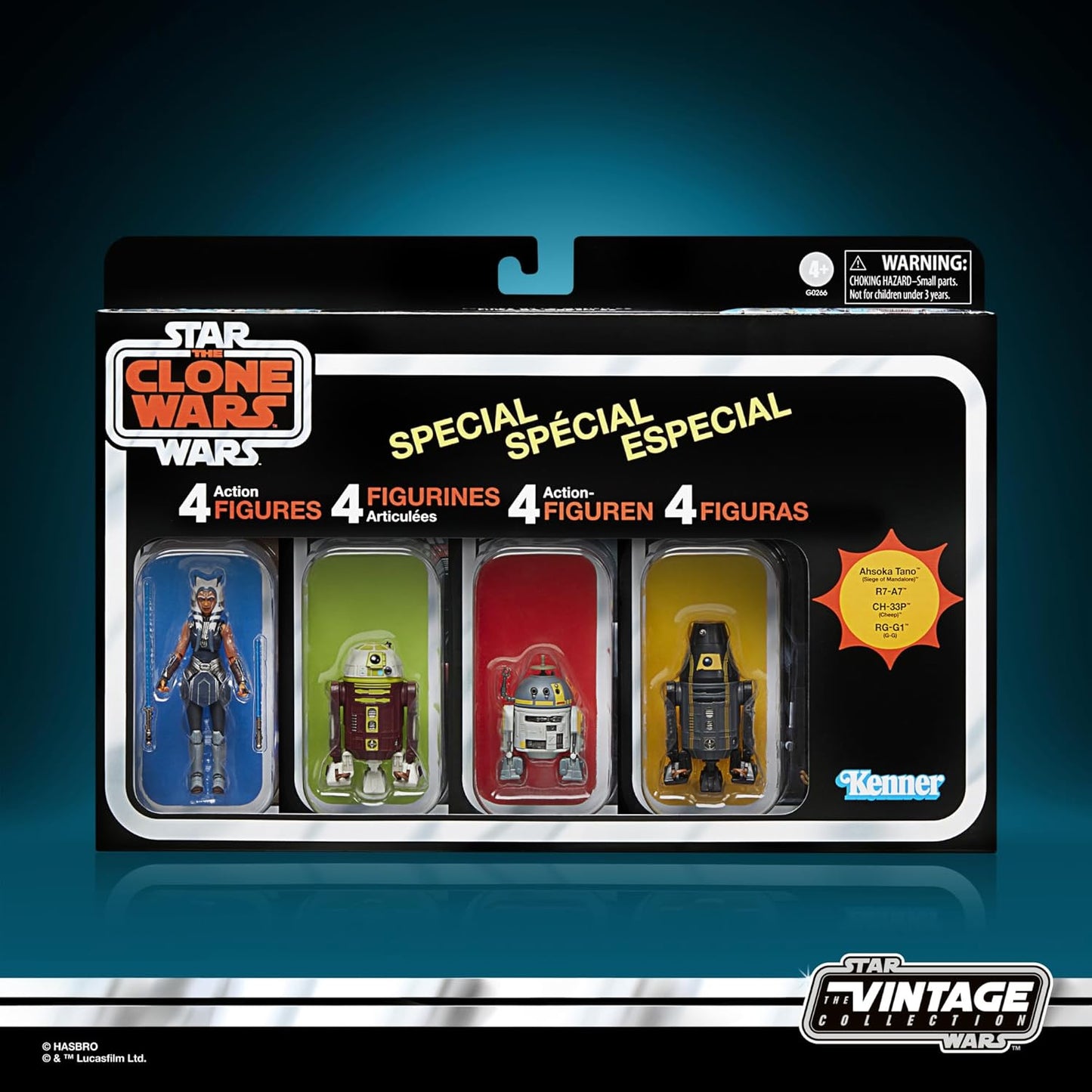 Star Wars The Vintage Collection Escape from Order 66 Ahsoka Tano & Droids 3.75-Inch Figure 4-Pack