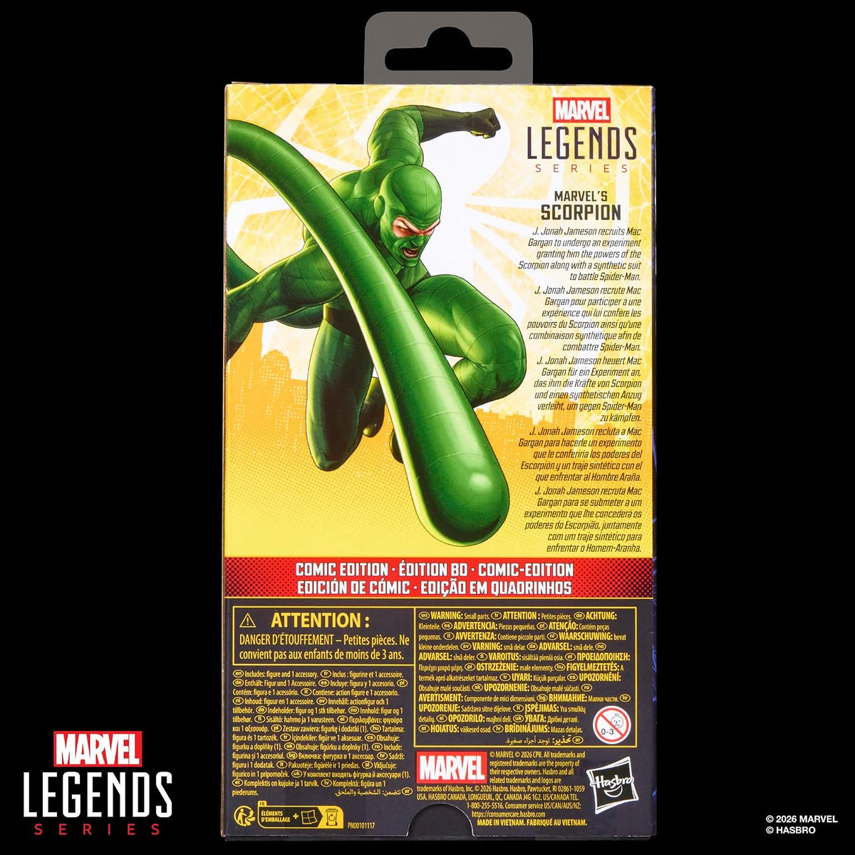 Marvel Legends Spider-Man: Brand New Day Scorpion (Comic Edition) 6" Action Figure