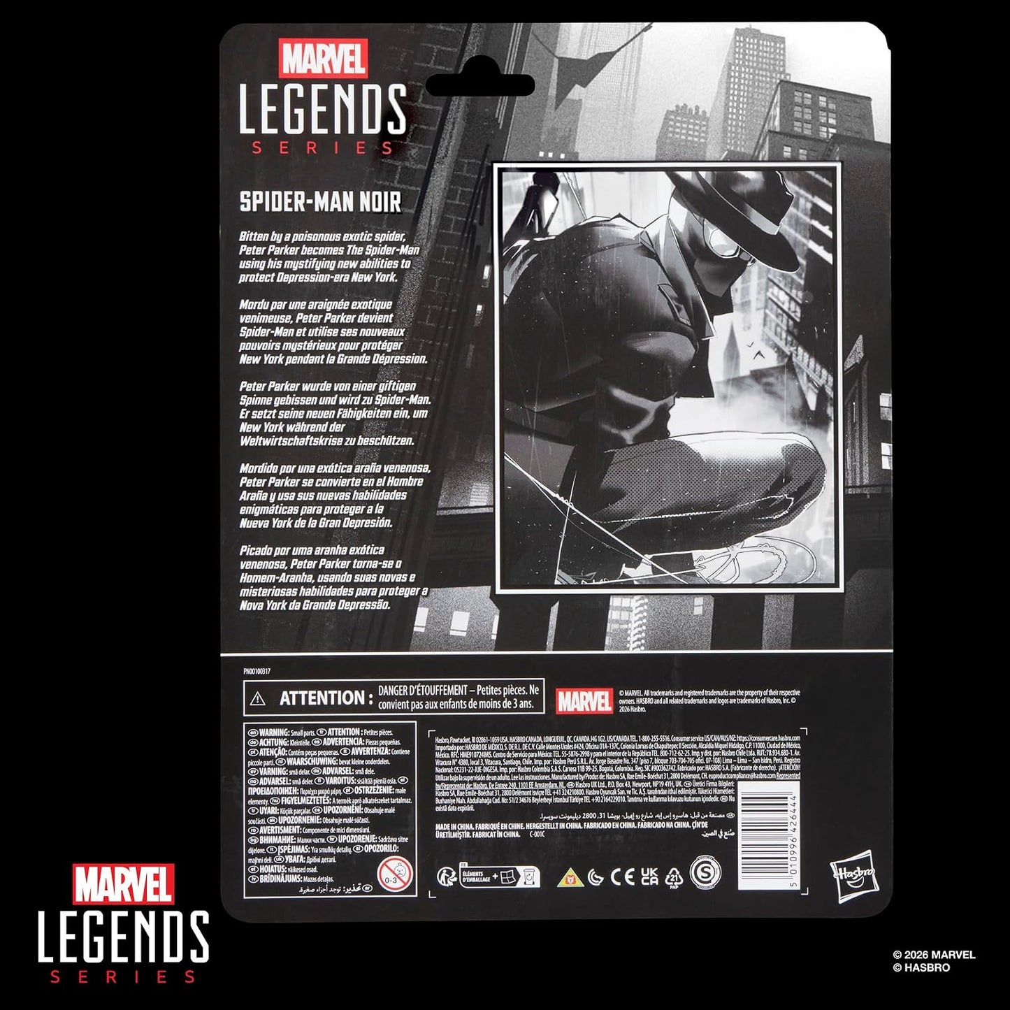 Marvel Legends Series Spider-Man Noir Retro Cardback 6-Inch Action Figure