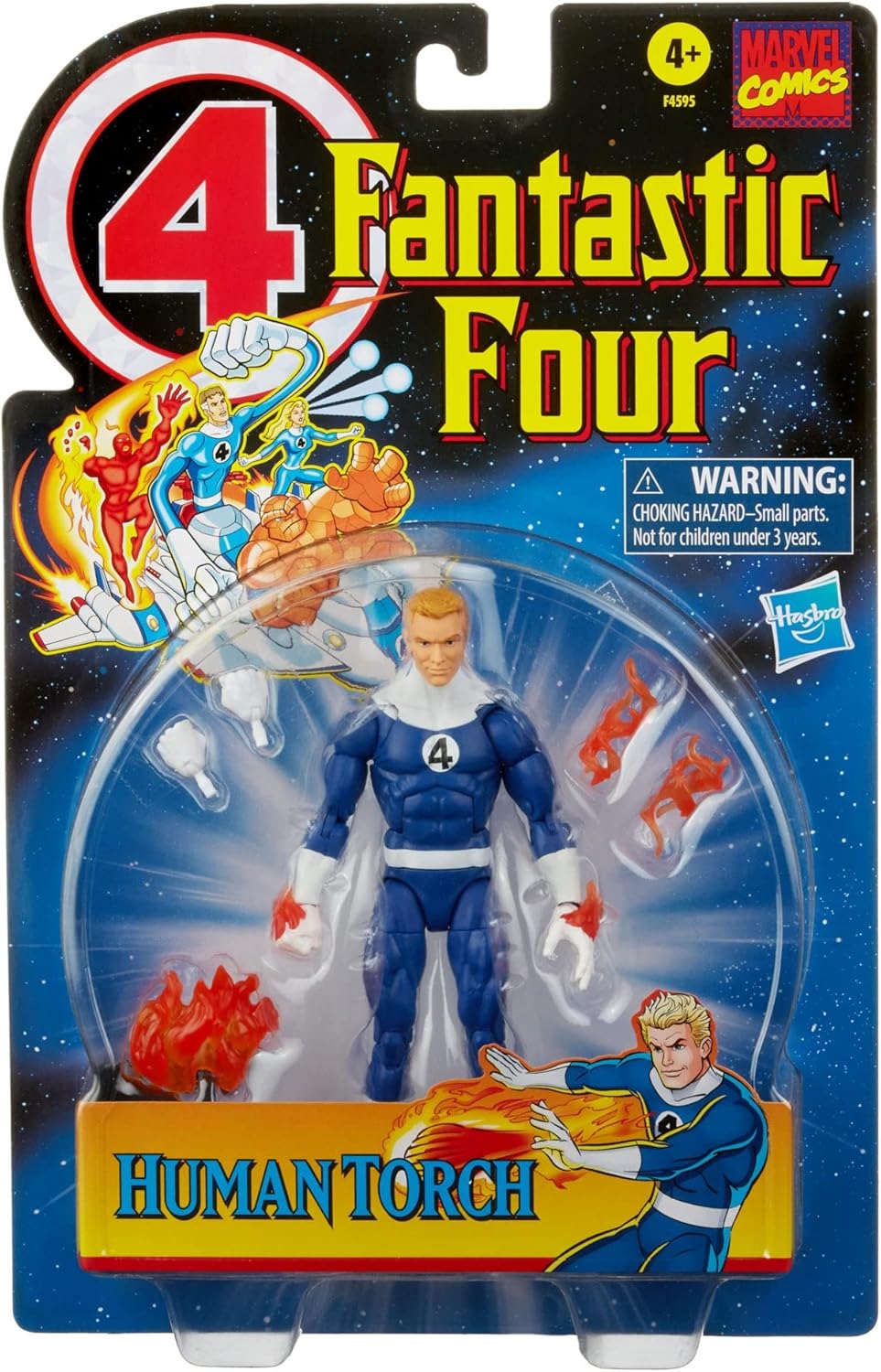Marvel Legends Series Fantastic Four Retro Human Torch Johnny Storm