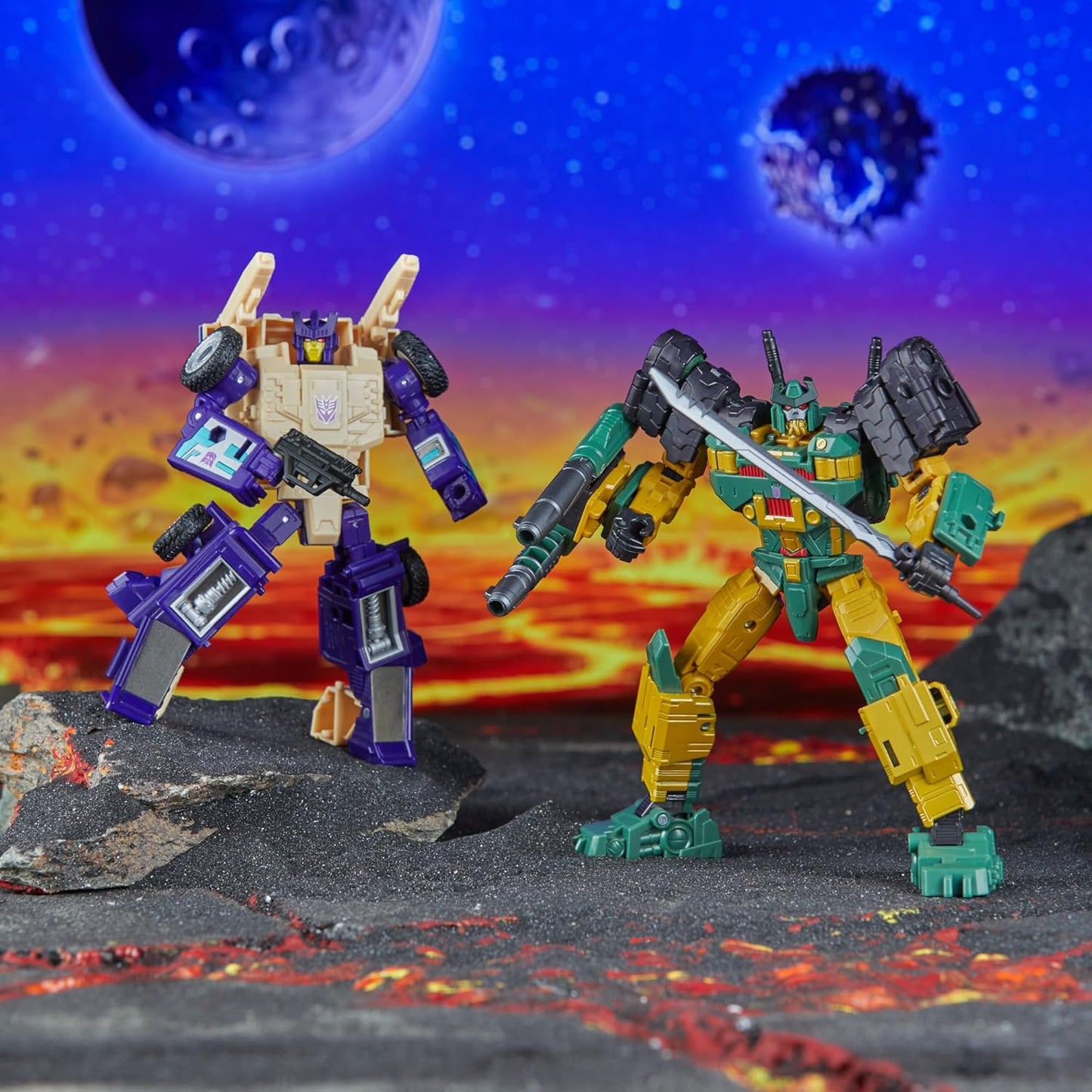 Transformers Legacy United Doom ‘n Destruction Collection Bludgeon & Rukus Mayhem Attack Squad Action Figure 2-Pack