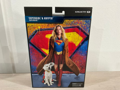 Supergirl and Krypto (DC Multiverse: Supergirl Movie) 7-Inch Gold Label Action Figure Deluxe Theatrical Edition – McFarlane Toys