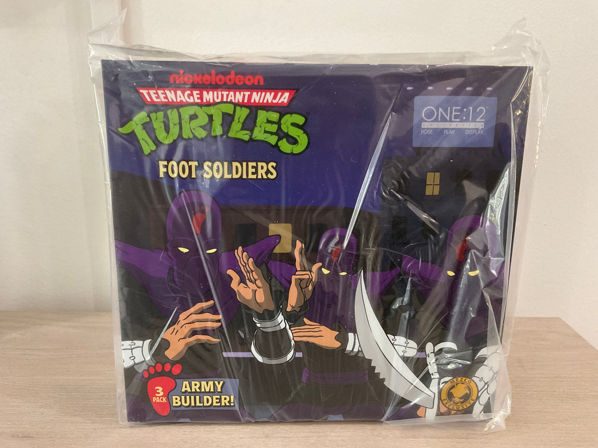 Mezco One:12 Collective TMNT Foot Soldiers Army Builder Set – Cartoon Version
